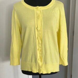 Stylus Mini Cardigan Size L Yellow